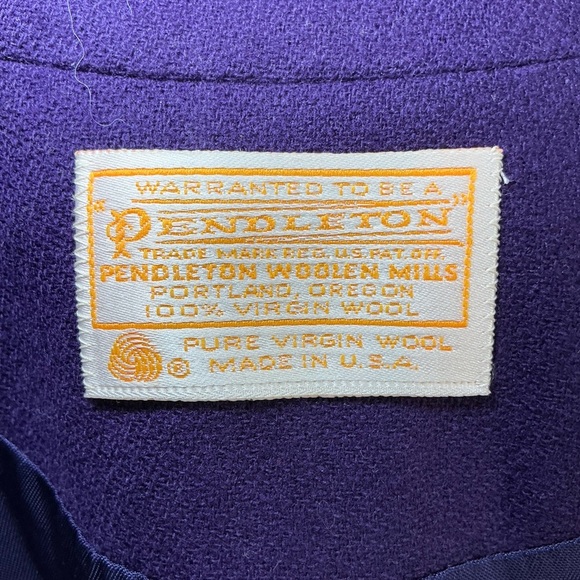 Vintage Pendleton Purple Blazer Size 14 - Picture 4 of 12